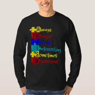 T-shirt Sensibilisation sur l'autisme Autisme Acronyme Puz