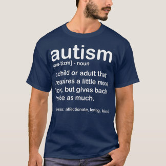 T-shirt Sensibilisation sur l'autisme Autisme Définition P
