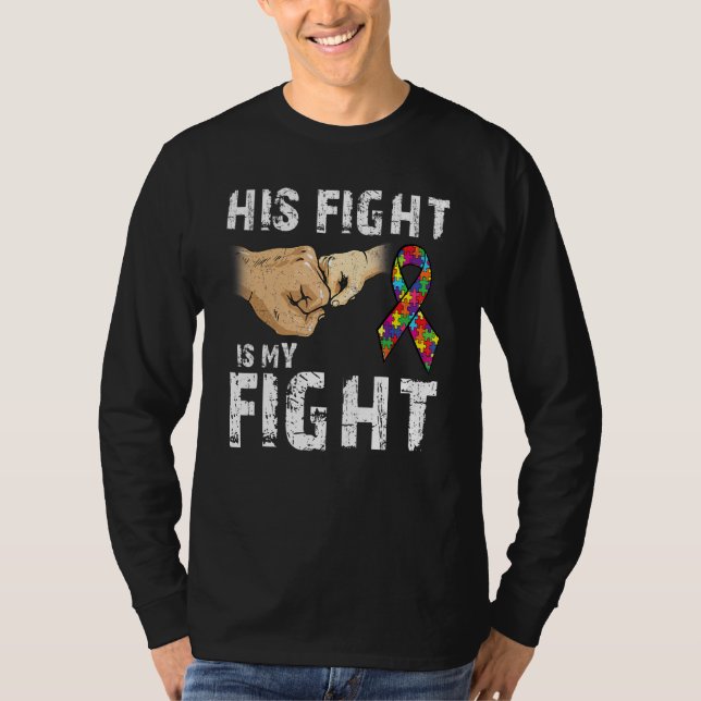 T-shirt Sensibilisation sur l'autisme Autisme Maman Papa S (Devant)