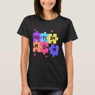 T-shirt Sensibilisation sur l'autisme Autisme Soutien Mama