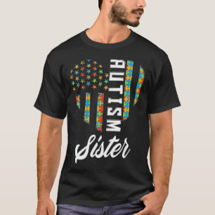 T-shirt Sensibilisation sur l'autisme Autiste Soeur Frère
