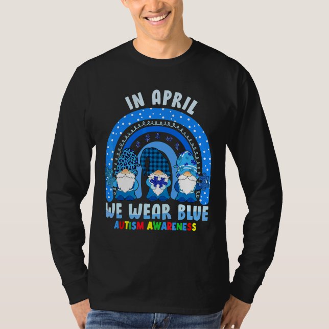 T-shirt Sensibilisation sur l'autisme Avril Nous Portons D (Devant)