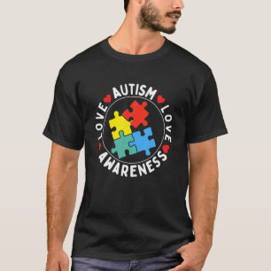 T-shirt sensibilisation sur l'autisme-Bleu Hommes Enfant P