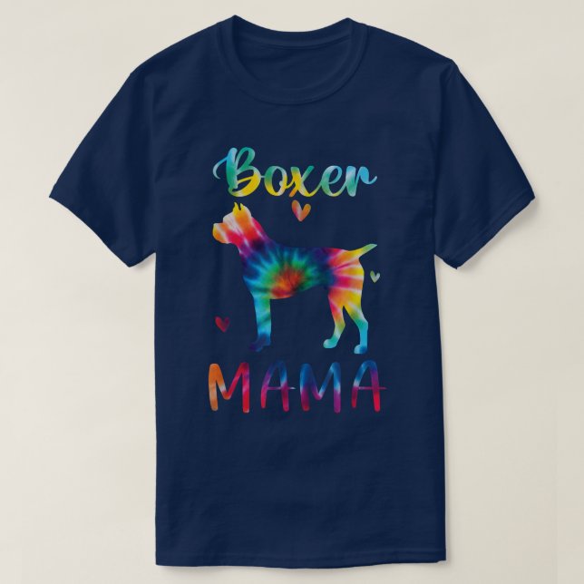 T-shirt Sensibilisation sur l'autisme Boxer Mama Tie Dye C (Design devant)