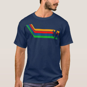 T-shirt Sensibilisation sur l'autisme Cadeau Retro Stripes
