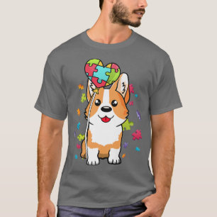 T-shirt Sensibilisation sur l'autisme Corgi Chien Chien Ch