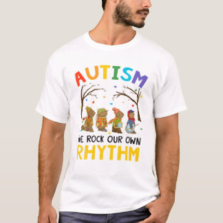 T-shirt Sensibilisation sur l'autisme Cute Nous Rock Notre
