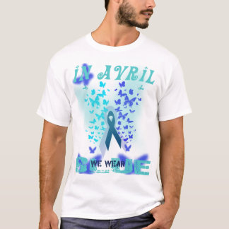 T-shirt Sensibilisation sur l'autisme Day, En Avril Nous P