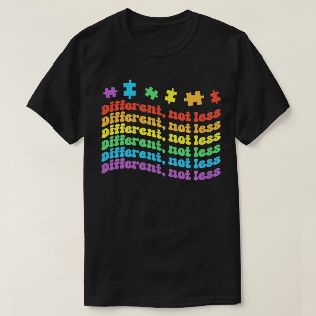T-shirt Sensibilisation sur l'autisme de puzzle de jouets  (Design devant)