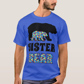 T-shirt Sensibilisation sur l'autisme de soeur Bear