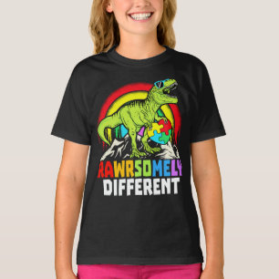 T-shirt Sensibilisation sur l'autisme Dinosaure radicaleme