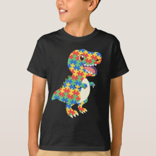 T-shirt Sensibilisation sur l'autisme Dinosaures