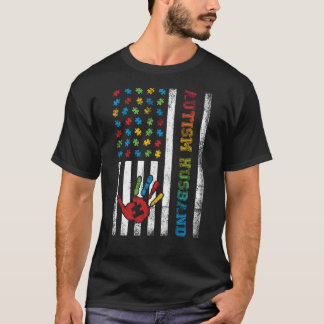 T-shirt Sensibilisation sur l'autisme du drapeau américain
