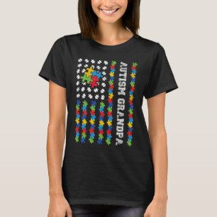 T-shirt Sensibilisation sur l'autisme du drapeau américain