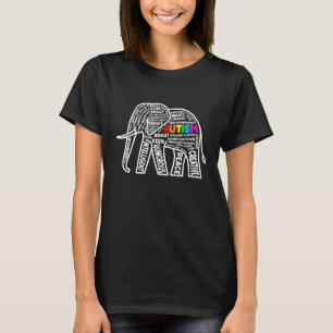 T-shirt Sensibilisation sur l'autisme Elephant Puzzle Pièc
