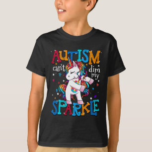 T-shirt Sensibilisation sur l'autisme Enfants Unicorne Pou