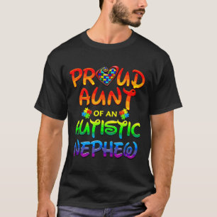 T-shirt Sensibilisation sur l'autisme Famille Fier Tante D