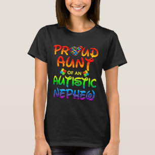 T-shirt Sensibilisation sur l'autisme Famille Fier Tante D