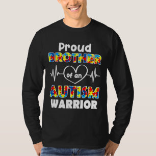 T-shirt Sensibilisation sur l'autisme Fier Frère D'Un Guer