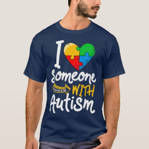 T-shirt Sensibilisation sur l'autisme Fille en droit J'aim