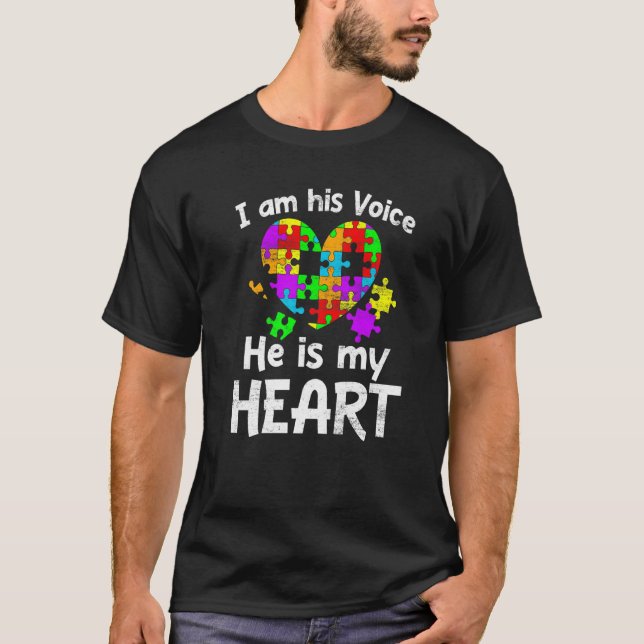 T-shirt Sensibilisation sur l'autisme Fils Garçons Enfants (Devant)