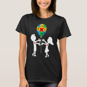 T-shirt Sensibilisation sur l'autisme Frère Soeur Puzzle B