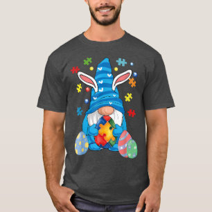 T-shirt Sensibilisation sur l'autisme Gnome Jour de Pâques