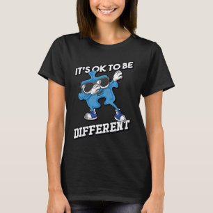 T-shirt Sensibilisation sur l'autisme Il Est Ok D'Être Dif