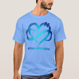 T-shirt Sensibilisation sur l'autisme Infinité Coeur Son O