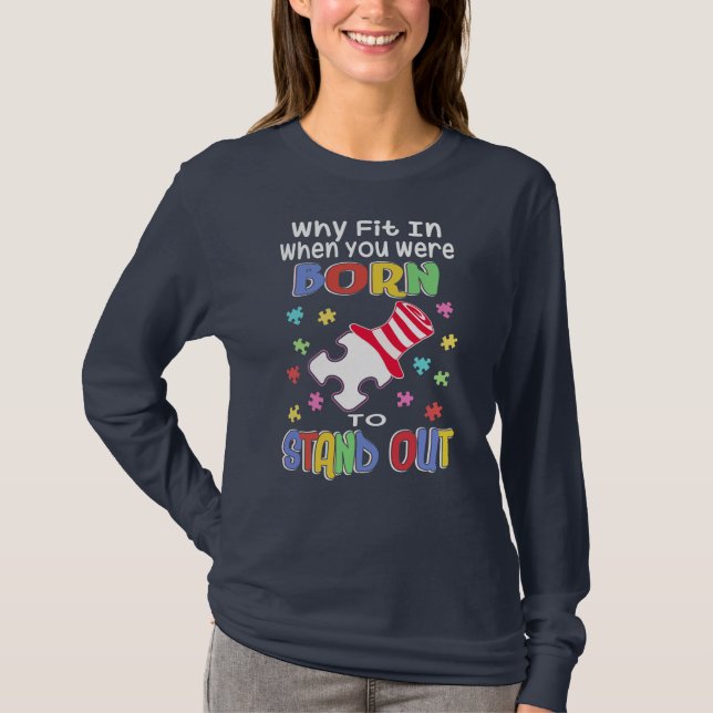 T-shirt Sensibilisation sur l'autisme Inspirante Dire Pour (Devant)