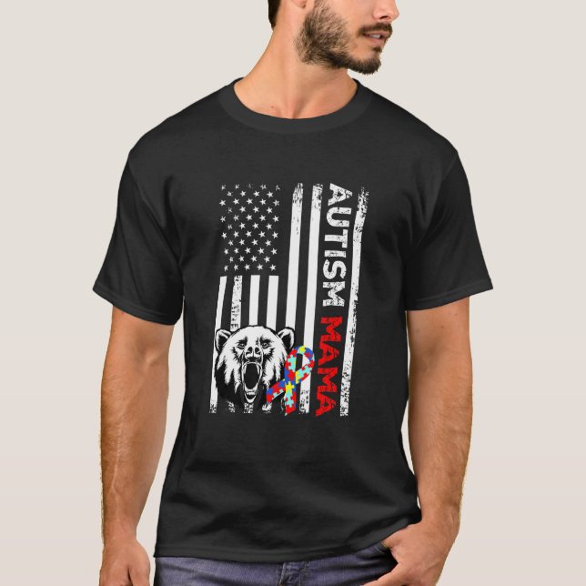 T-shirt Sensibilisation sur l'autisme J'Aime Quelqu'Un Ave (Devant)