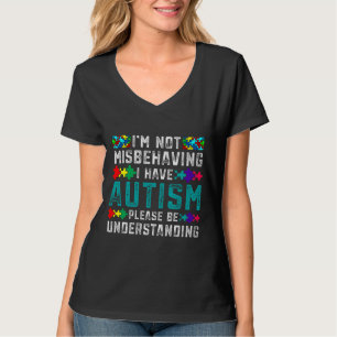 T-shirt Sensibilisation sur l'autisme Je Ne Me Comporte Pa