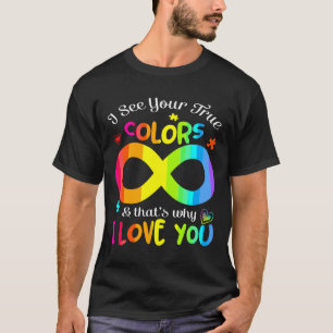 T-shirt Sensibilisation sur l'autisme Je Vois Vos Vrais Co