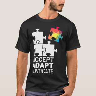 T-shirt Sensibilisation sur l'autisme Jour Puzzle Pièce In