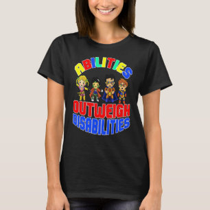 T-shirt Sensibilisation sur l'autisme Les capacités des ga
