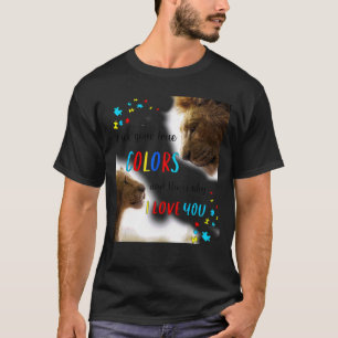 T-shirt Sensibilisation sur l'autisme Lion King Je Vois Vo