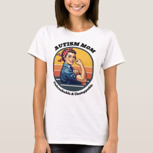 T-shirt Sensibilisation sur l'autisme Maman - Indestructib