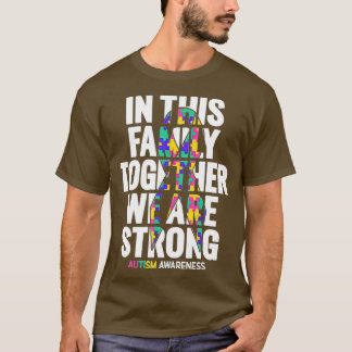 T-shirt Sensibilisation sur l'autisme Maman Papa Famille S