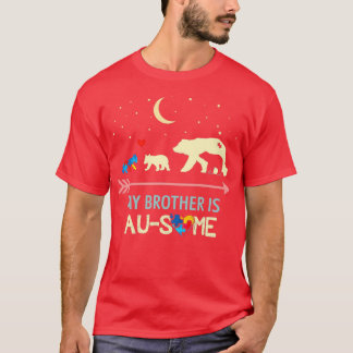 T-shirt Sensibilisation sur l'autisme Mon frère est AUSOME