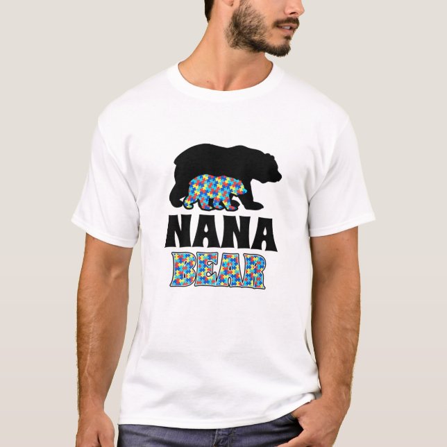 T-shirt Sensibilisation sur l'autisme Nana Bear (Devant)