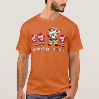 T-shirt Sensibilisation sur l'autisme Noël C'Est Ok D'Être