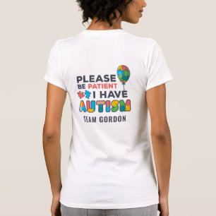 T-shirt Sensibilisation sur l'autisme personnalisée S'il v