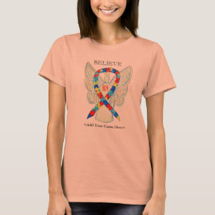 T-shirt Sensibilisation sur l'autisme Puzzle ASD Ruban Ang