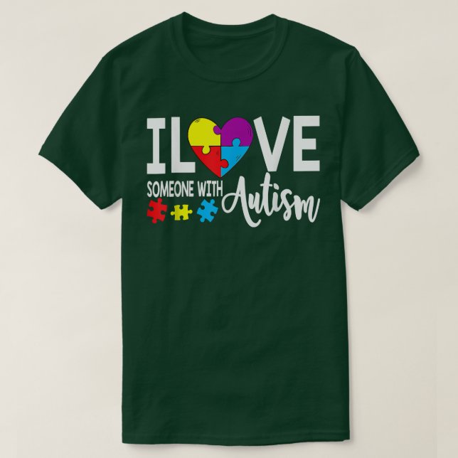 T-shirt Sensibilisation sur l'autisme Puzzle Cadeaux J'Aim (Design devant)