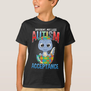 T-shirt Sensibilisation sur l'autisme Puzzle Cute Dino Aut