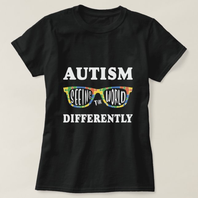 T-shirt Sensibilisation sur l'autisme Puzzle pièce Autisti (Design devant)
