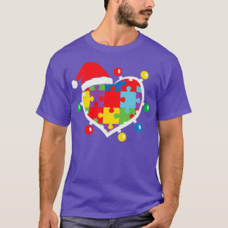 T-shirt Sensibilisation sur l'autisme Puzzle Xmas Autistiq