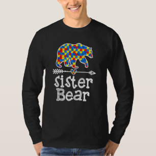 T-shirt Sensibilisation sur l'autisme Soeur Ours Soutien A