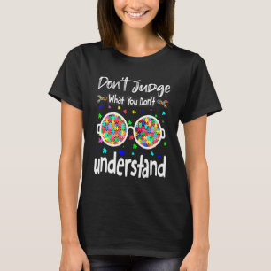 T-shirt Sensibilisation sur l'autisme Sunglass Puzzle pièc