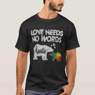 T-shirt Sensibilisation sur l'autisme Tante Ours Famille E